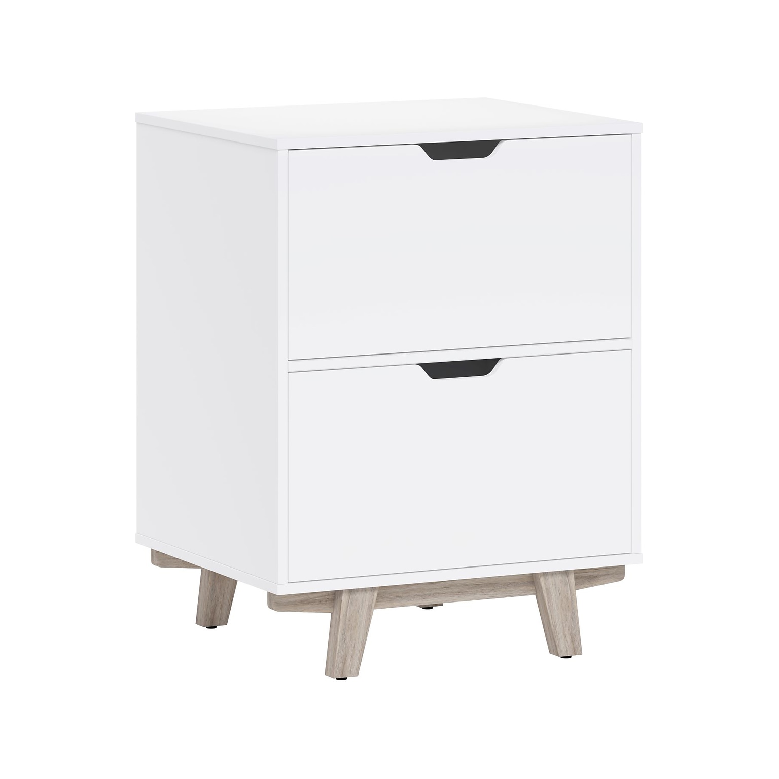 Thomasville Furniture Whitney 2-Drawer Lateral File Cabinet, Letter/Legal, White, 23.75 (SPLS-WHLF-TV)