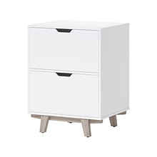 Thomasville Furniture Whitney 2-Drawer Lateral File Cabinet, Letter/Legal, White, 23.75 (SPLS-WHLF-