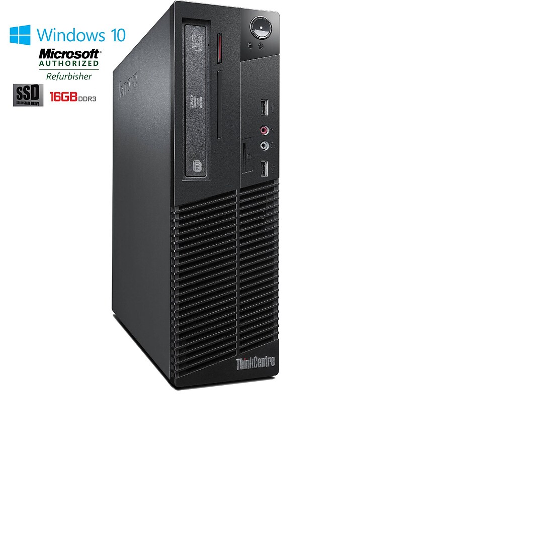 Lenovo M72 Small Form Factor Core I5 3470 3 2ghz 16gb 240gb Solid State Drive Dvdrw Windows 10 Pro Quill Com