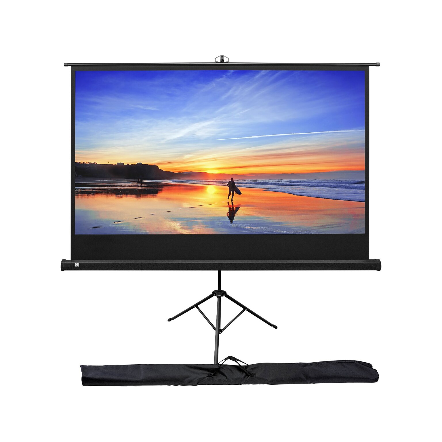 Kodak 80 Manual Tripod Projector Screen, Matte White (RODPJSTS80.16)