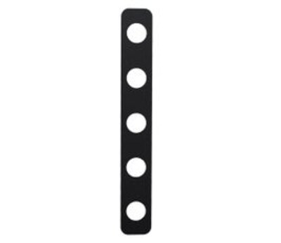 Nahanco Plastic 5-Slot Hanger Connectors, Black, 50/Pack (BPB8)