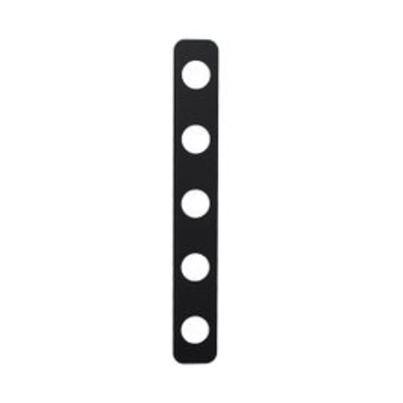 Nahanco Plastic 5-Slot Hanger Connectors, Black, 50/Pack (BPB8)