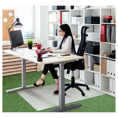 Floortex® Revolutionmat® 35" x 46" Rectangular Chair Mat for Carpets, Polypropylene (NCMFLLGC0002)