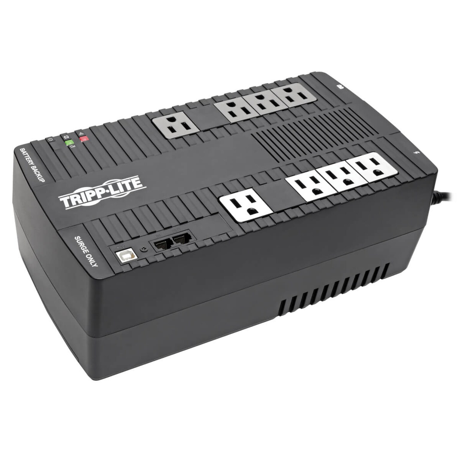 Tripp Lite® UPS Systems, AVR550U AVR Series Line Interactive UPS System, 550VA, 8 Outlets
