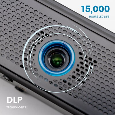 AAXA BP1 DLP Portable Projector, 6 Hour Battery, Space Gray (BP-100-01)