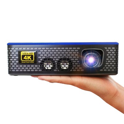 AAXA 4K1  DLP Portable Projector 4K UHD,  Space Gray (HP-4K1-00)