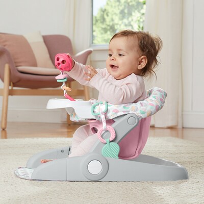 Summer Infant Learn-to-Sit Stages 3-position Fabric Kids Floor Seat, Sweet-and-Sour, Pink (13933)