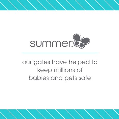 Summer Infant Top of Stairs Simple to Secure Metal Gate (27210B)