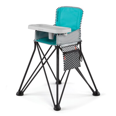 Summer Infant Pop N Dine High Chair 2.0, Aqua Sugar (22554)