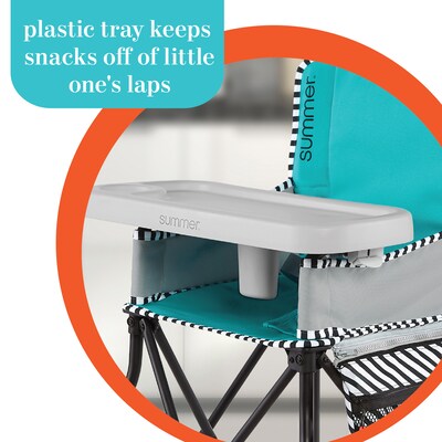 Summer Infant Pop 'N Dine High Chair 2.0, Aqua Sugar (22554)