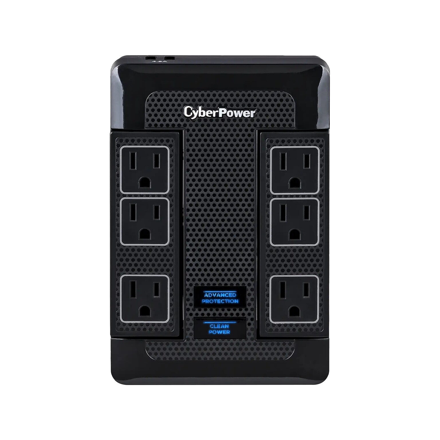 CyberPower Home Theater 6-Outlet Adapter, 1680 Joules, Black (HT600WSU2A)