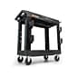 Luxor Polyethylene Mobile Utility Cart with Swivel Wheels, Black (EC11-NDUST-B)