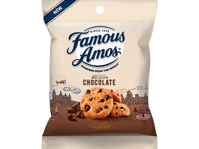 Ferrara Famous Amos Wonders From the World Belgian Chocolate Cookies, 1 oz., 30/Carton (FER06100)