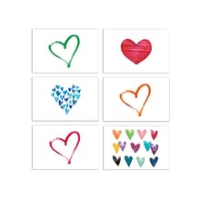 Better Office Cards with Envelopes, 4 x 6, Hearts, 100/Pack (64563-100PK)