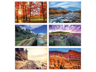 Better Office Cards with Envelopes, 4" x 6", Nature Landscape, 50/Pack (64569-50PK)