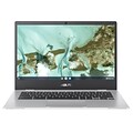 ASUS Chromebook CX1 14 Laptop, Intel Celeron N3350, 4GB Memory, 32GB eMMC, Chrome OS, Silver (CX1400CNA-DS42)