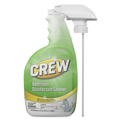 Crew Bathroom Disinfectant Cleaner, Floral Scent, 32 oz Spray Bottle