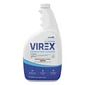 Virex All-Purpose Disinfectant Cleaner, Lemon Scent, 32 oz Spray Bottle, 4/Carton