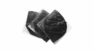 WeCare KN95 Disposable Face Mask, Adult, Black, 5/Pack (TBN202932)