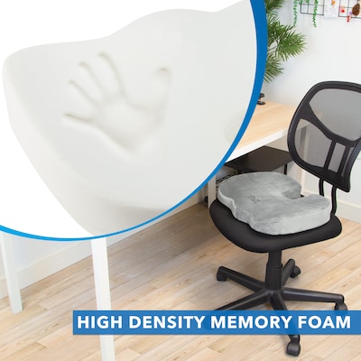 Mount-It! ErgoActive Memory Foam Seat Cushion, Gray (MI-1101)