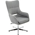 Hanover Carlton Fabric Wingback Stationary Office Chair, Gray, HOC0007