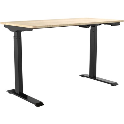 Hanover 24"- 49" Adjustable Sit or Stand Assembled Electric Desk with Adjustable and Programmable Heights, Black, HSD0421-BLK