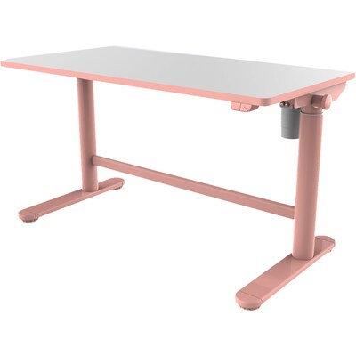 Hanover 22- 35 Sit or Stand Adjustable Electric Desk for Children for School, Crafts, and Writing, Pink, HCR001DSK-PINK