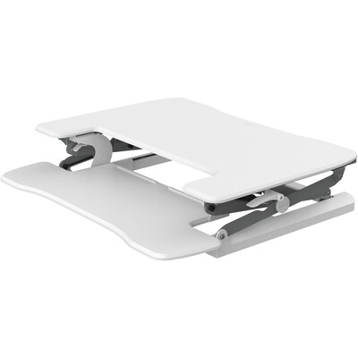 Hanover 6-20 Adjustable Sit or Stand Tabletop Lift Desk for Offices, Schools, and Writing, White, HSD0402-WHT1