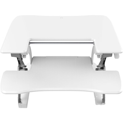 Hanover 6- 20 Adjustable Tabletop Sit or Stand Lift Desk for Offices, Schools, and Writing Stations, White, HSD0401-WHT1