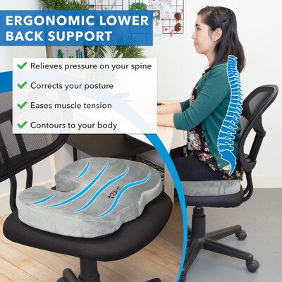 Kensington K55805WW Ergonomic Memory Foam Seat Cushion