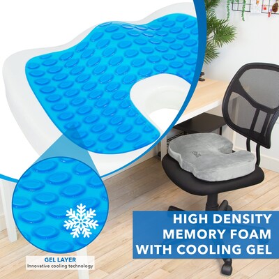 Mind Reader Blue Ergonomic Gel Seat Cushion GELCUSH-BLU - The Home