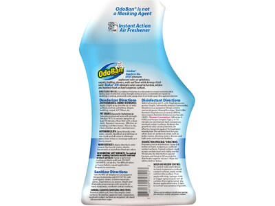 ODOBAN Deodorizer, Fresh Linen Scent, 4/Pack (91LING2Q2-STP)
