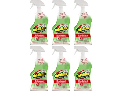 ODOBAN Deodorizer Spray, Cucumber Melon Scent, 1 Qt., 6/Pack (910401Q6-STP)