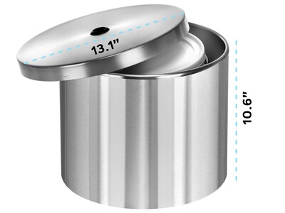Alpine Industries Universal Wall Mounted Hand Sanitizer Dispenser, Stainless Steel (4777-W)