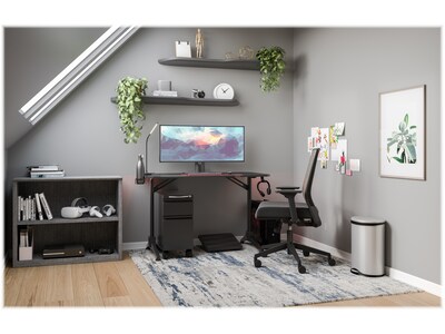 Safco Ultimate 47" Computer Gaming Desk, Black (5393BL)