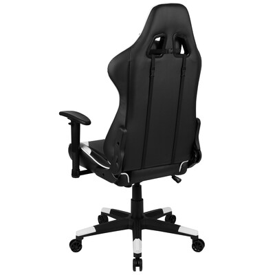 Flash Furniture X20 Ergonomic LeatherSoft Swivel Reclining Gaming Chair, Black (CH1872301BK)