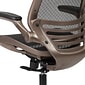 Flash Furniture Warfield Ergonomic Mesh Swivel Mid-Back Executive Office Chair, Black with Gold Frame (BL8801X)