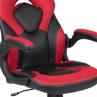 Flash Furniture 52" Gaming Desk and Red/Black Racing Chair Set, Black (BLNX10RSG1031RD)