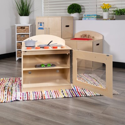 Flash Furniture Children's Wooden Kitchen Stove for Commercial or Home Use - Safe, Kid Friendly Design (MKDP001)