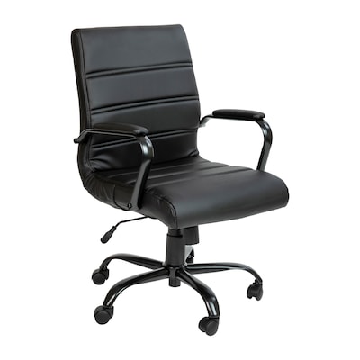 Union & Scale™ Essentials Ergonomic Fabric Swivel Task Chair, Black  (UN56947)