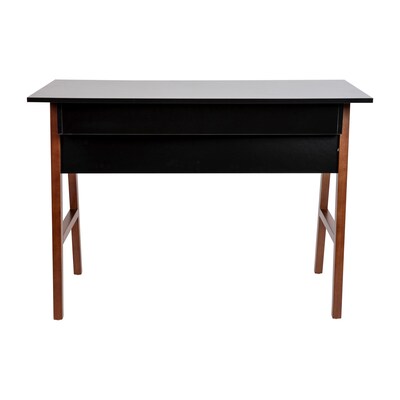 Flash Furniture 42" Home Office Writing Computer Desk with Drawer, Black (GCMBLK60BKWAL)