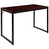 Flash Furniture 47 Tiverton Industrial Modern Commercial Grade Office Computer Desk, Red (GCGF15612