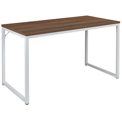 Flash Furniture 47W Tiverton Industrial Modern Commercial Grade Office Computer Desk, Wood Grain (G