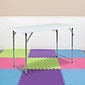 Flash Furniture Folding Table, 47.5"L x 23.75"W, Granite White (RB2448ADJ2)