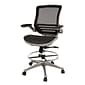 Flash Furniture Mesh Mid-Back Drafting Stool with Lumbar Support, Black/Graphite Silver (BLLB8801XDBKGR)