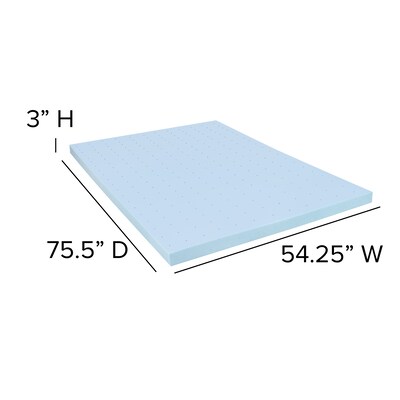 Flash Furniture Capri Comfortable Sleep 10 Inch Mattress & 3 inch Gel Memory Foam Topper Bundle, Full (CLE230P103M35F)