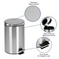 Flash Furniture Stainless Steel Indoor Trash Can With Soft-Close Lid, 3.2 Gallon, Silver (PFH008A12M)
