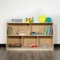 Flash Furniture 30"H x 48"L Wooden 5 Section School Classroom Storage Cabinet, Natural (MKSTRG008)