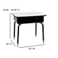 Flash Furniture Billie 24"W Student Desk with Open Front Metal Book Box, Gray (FDDESKGY)