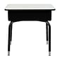 Flash Furniture 24" Student Desk with Open Front Metal Book Box, Gray (FDDESKGY)